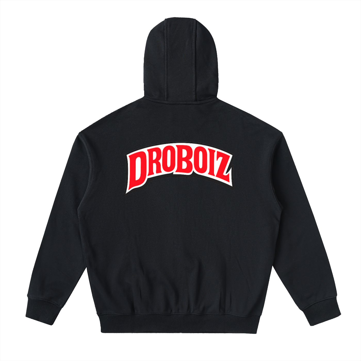 DROBOIZ drop shoulder zip up hoodie