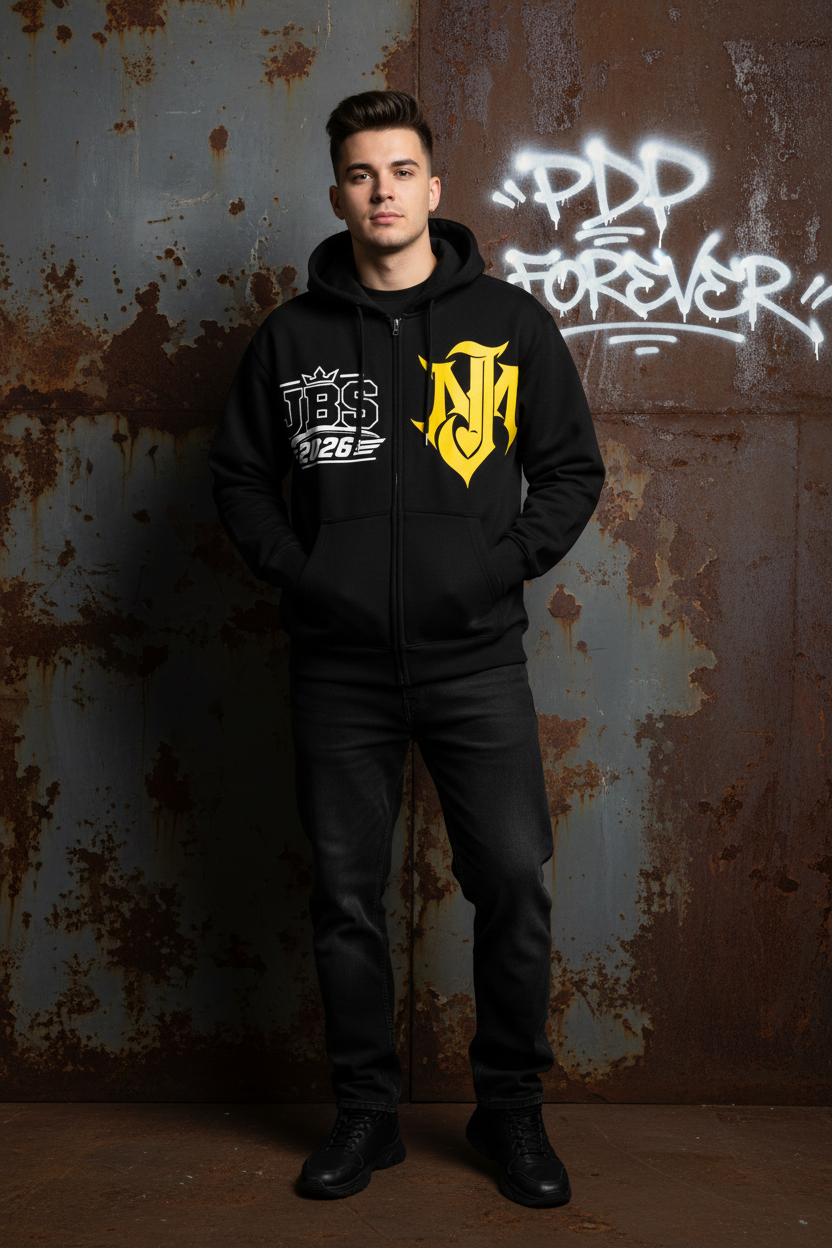 Essential Fleece Zip-Through Hoodie.REG FIT
