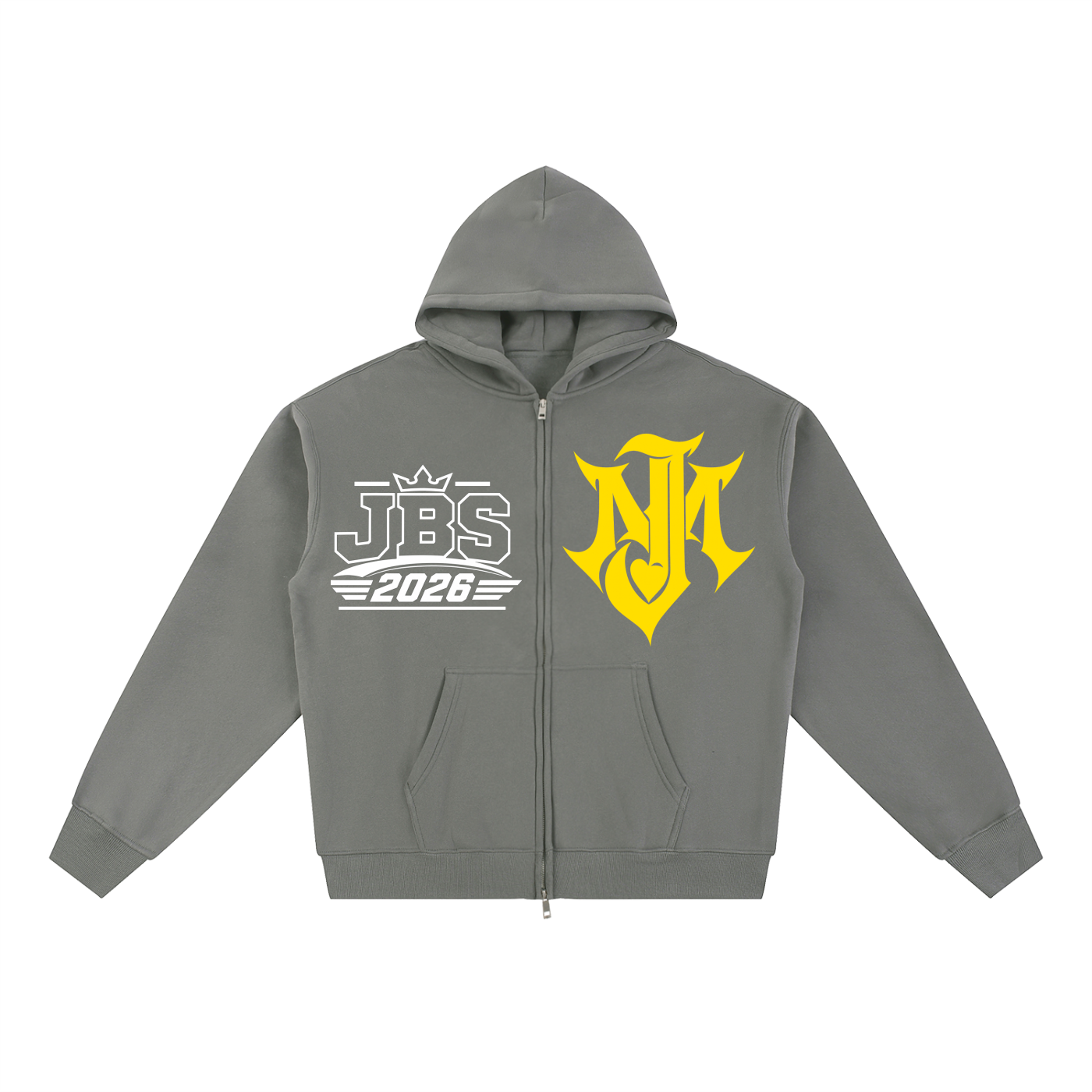 Essential Fleece Zip-Through Hoodie.REG FIT