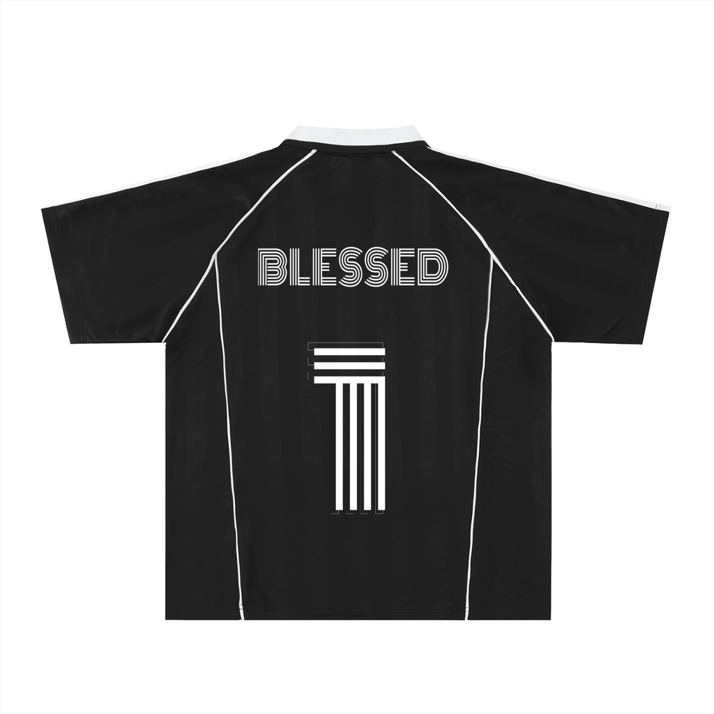 Shadow Stripe Collared Soccer Jersey